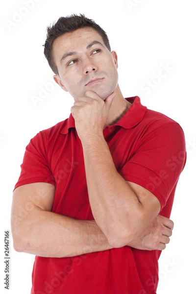 Obraz young man thinking