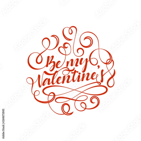 Obraz Lettering Be my Valentine