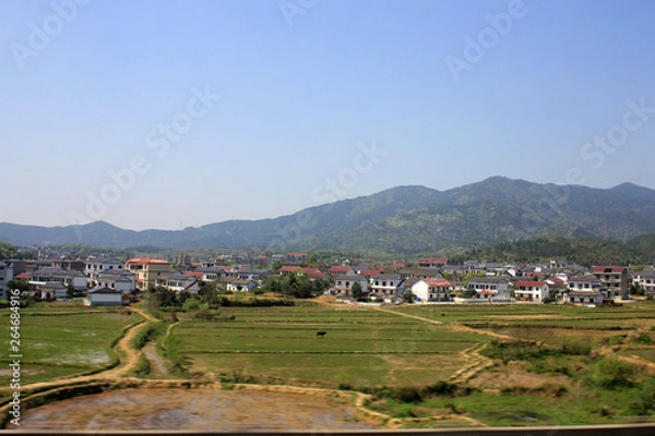 Obraz  China's high-speed rail construction