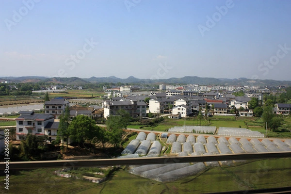 Obraz  China's high-speed rail construction