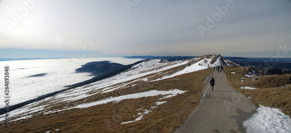 Obraz Chasseral, mer de brouillard