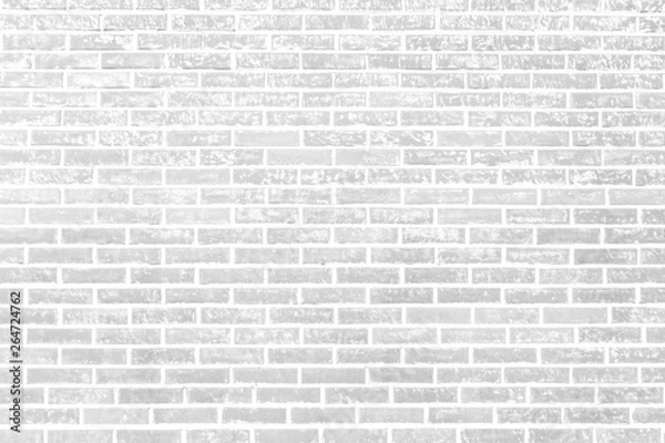 Fototapeta Brick white wall, loft style. background texture