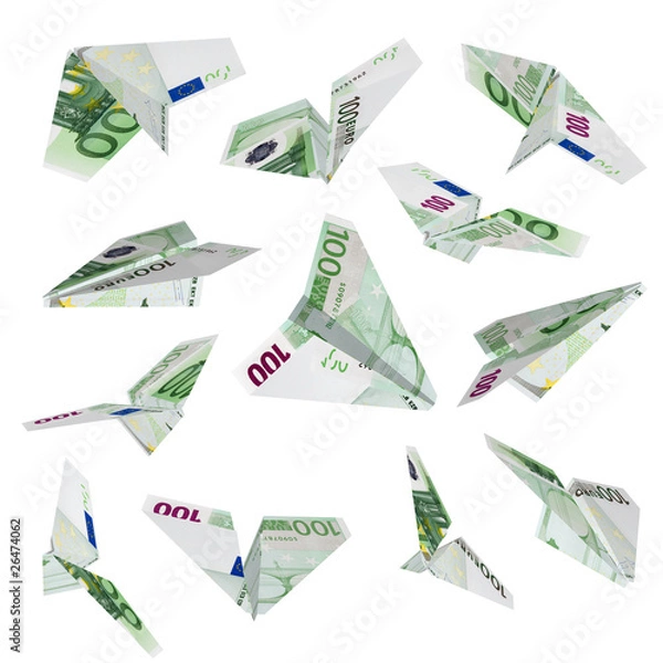 Obraz Euro plane flying