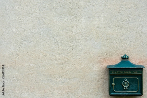 Fototapeta old mailbox on wall