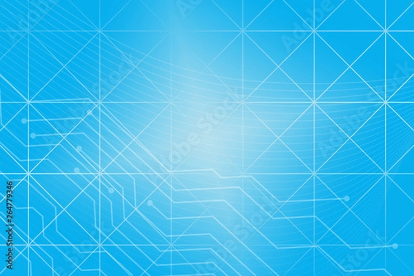 Fototapeta abstract, blue, wave, design, wallpaper, illustration, waves, lines, curve, pattern, water, art, digital, color, line, backdrop, texture, light, motion, graphic, sea, wavy, flow, flowing, shape