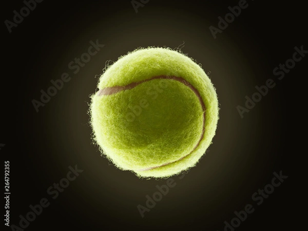 Fototapeta single tennis ball with eclipse like effect