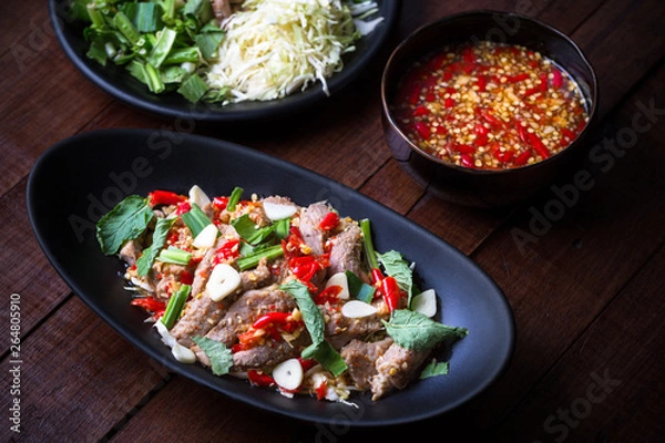 Obraz spicy pocks with vegetables