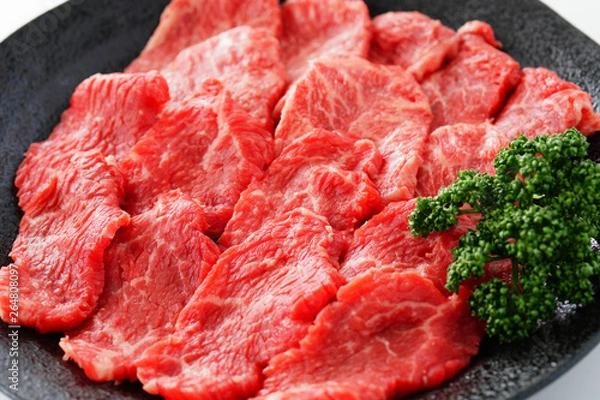 Obraz 黒毛和牛　焼肉用　みすじ　かた
