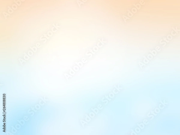 Fototapeta blue and orange color with blurred background.summer concept