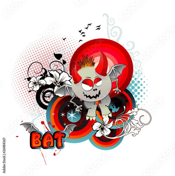 Fototapeta vampiro en vector