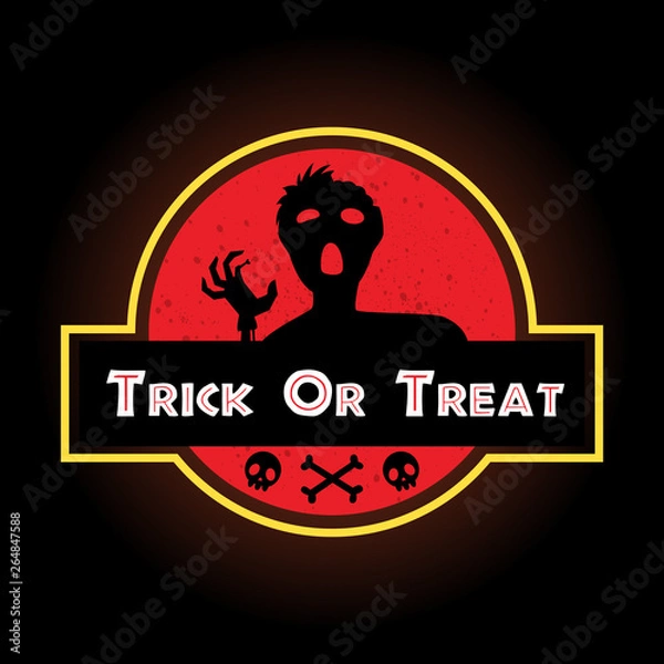 Fototapeta halloween red label : The Zombie