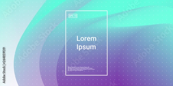 Obraz Creative layout flow shapes. Minimal Geometric gradient