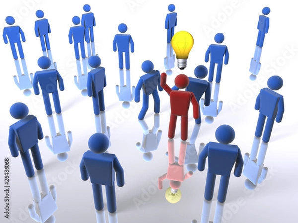 Fototapeta Stand out with an idea