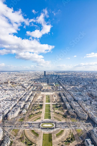 Obraz エッフェル塔から見たパリの景色