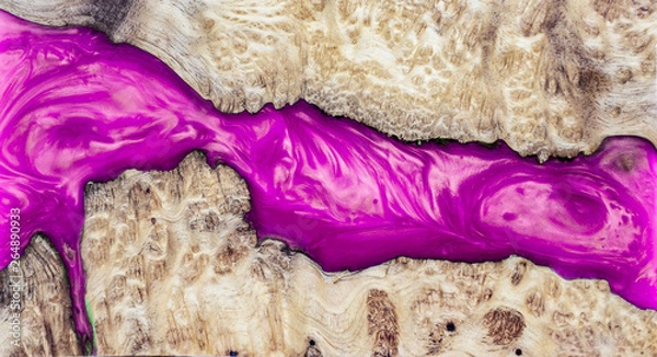 Obraz Casting epoxy resin Stabilizing Leza burl wood abstract art background texture