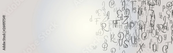 Obraz bachground with letters