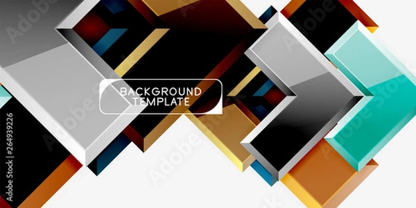 Fototapeta Abstract arrows composition background