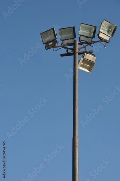 Fototapeta Stadium lights pole