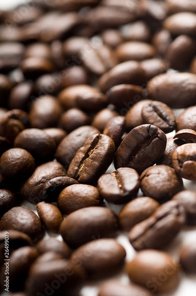 Fototapeta brown coffee, background texture, close-up