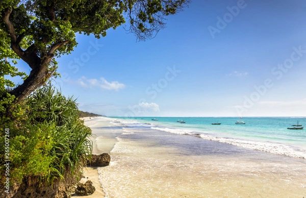 Obraz Amazing Diani beach seascape, Kenya
