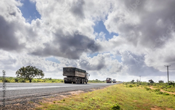 Obraz African highway in Kenya