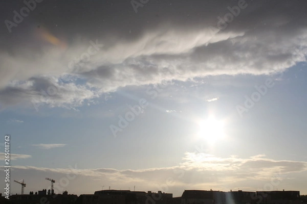 Obraz cloud sun cloudy sky sunny day rain