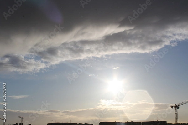 Obraz cloud sun cloudy sky sunny day rain