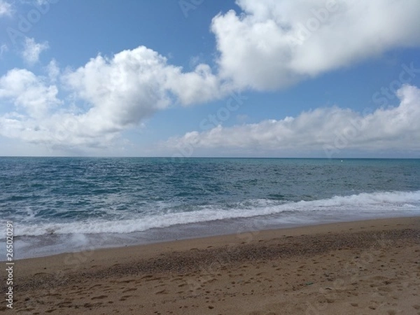 Obraz mar, playa y cielo