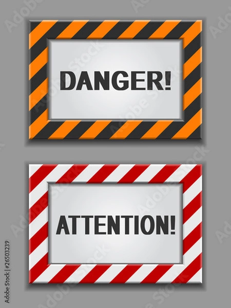 Fototapeta danger signs