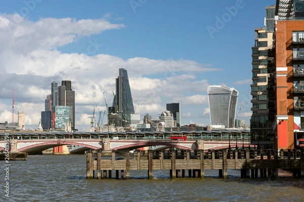 Obraz London skyline and the Thames