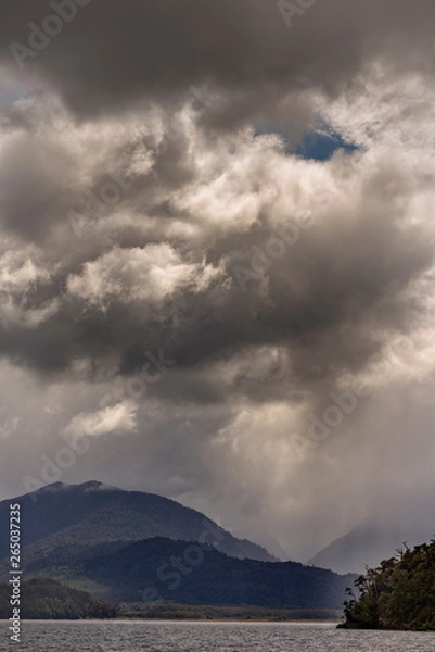 Fototapeta dark clouds for cloudy sky background