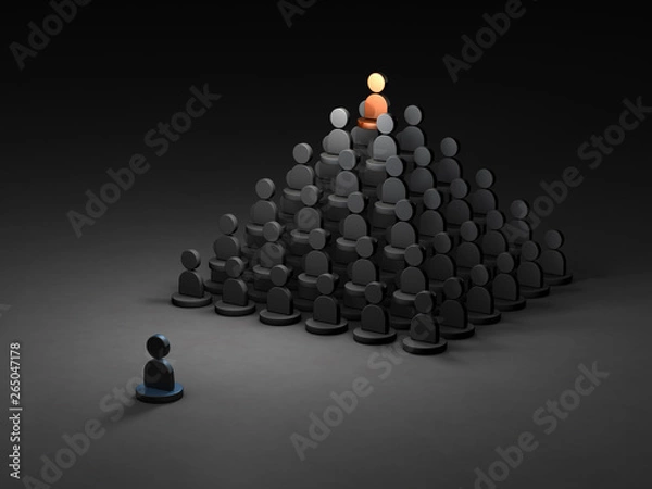 Obraz 格差社会を表すアブストラクトCG