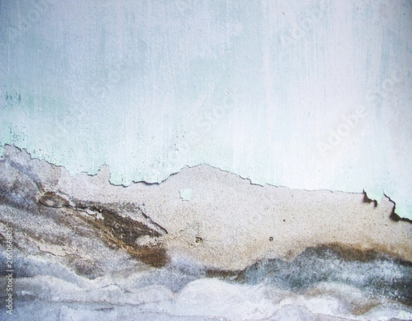 Obraz Old wall with peeled paint grunge Background