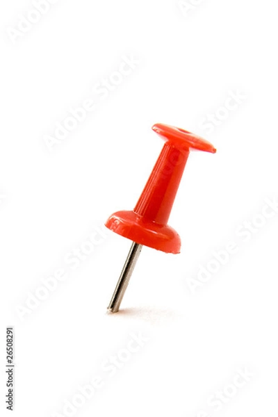 Fototapeta Red Push Pin