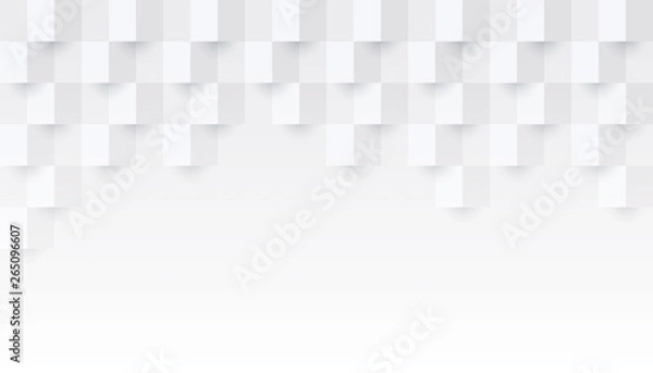 Obraz White abstract background vector with blank space for text.