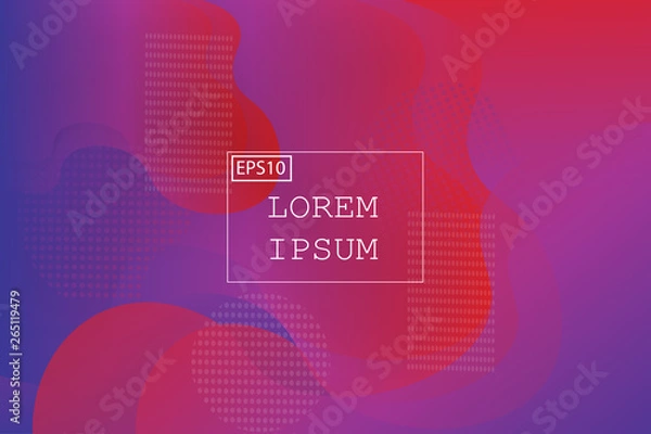 Obraz Liquid shape color abstract background design. Fluid vector gradient design for banner, post.vector