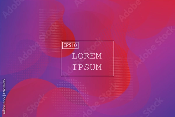 Obraz Liquid shape color abstract background design. Fluid vector gradient design for banner, post.vector