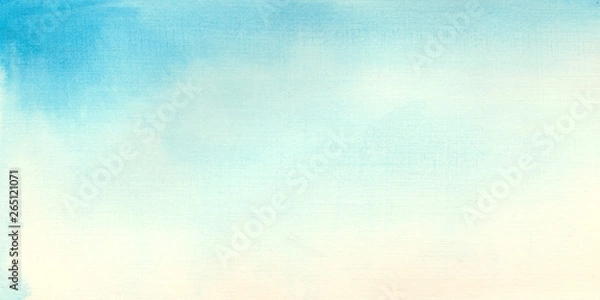 Obraz Watercolor blue background. Ideal for open design and invitations.