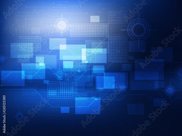 Fototapeta Abstract technology concept background. Vector illustration
