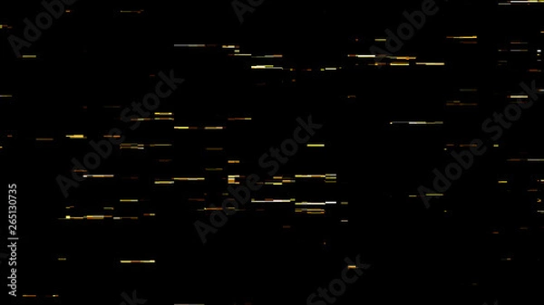 Obraz Orange Digital Computer Glitch Overlay 