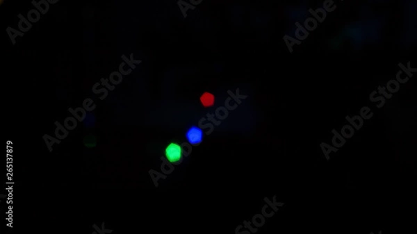 Obraz lights on black background