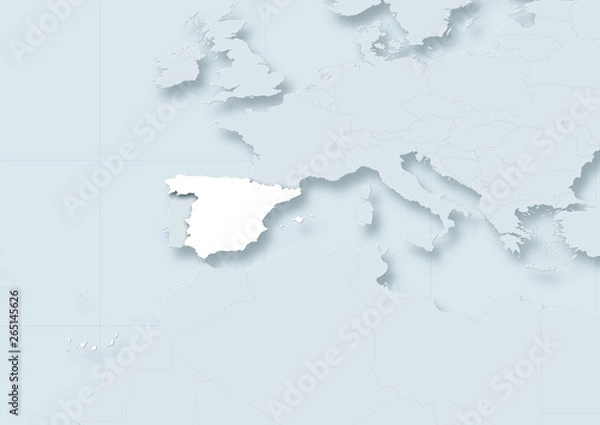 Obraz map of Spain.