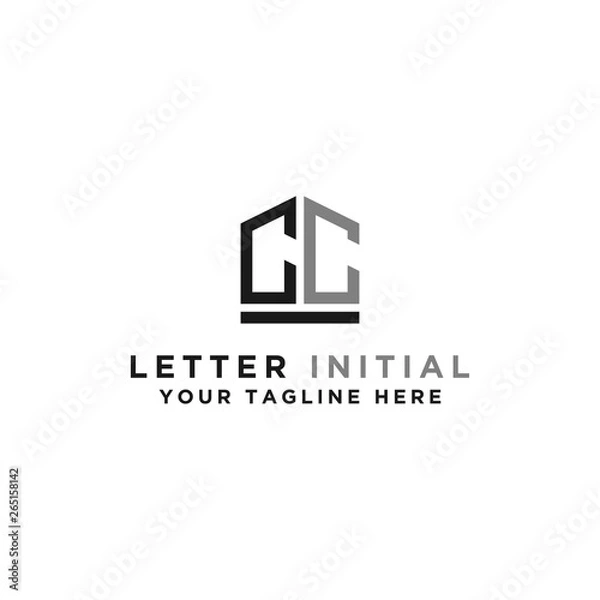 Obraz CC Letter Initial icon / Monogram Inspiration logo design. - vector