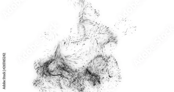 Fototapeta Abstract dynamic particles  texure