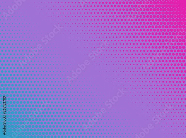 Fototapeta Gradient background. Abstract background with halftone dots design. Vector illustration.