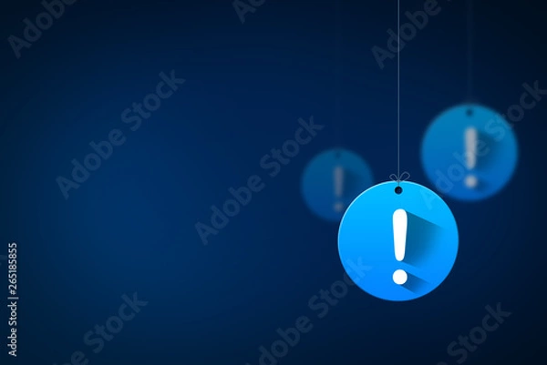 Fototapeta exclamation mark concept