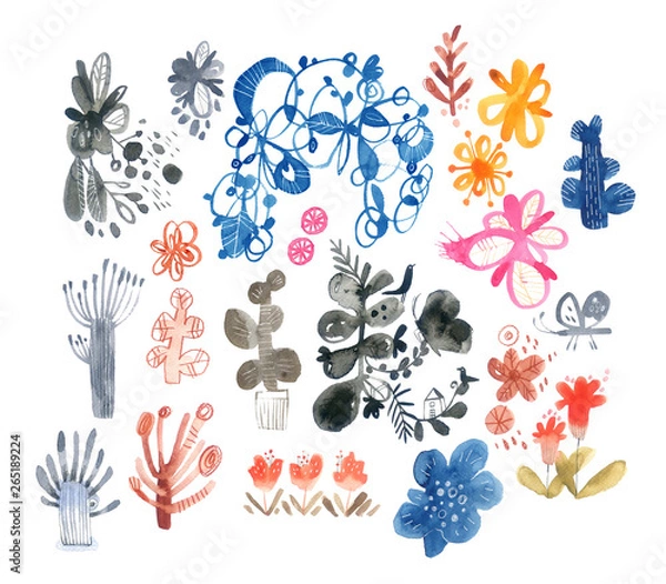 Fototapeta nature illustrations set 3