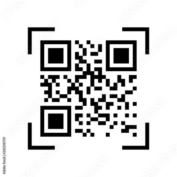 Fototapeta Qr code sign