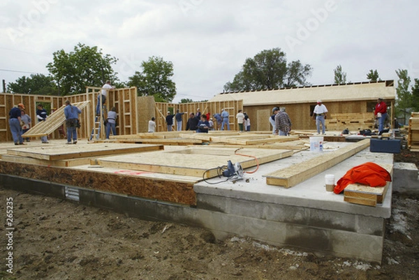 Fototapeta housing construction site