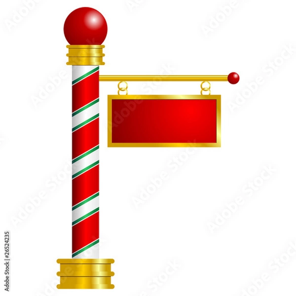 Fototapeta North Pole sign with space to insert your text